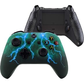 remap remap و trigger stop remap و trigger regger و Green Storm Thunder shell faceplate shell لأجهزة Xbox One S & Xbox One X Controller Model 1708 - وحدة تحكم غير متضمن in Kuwait