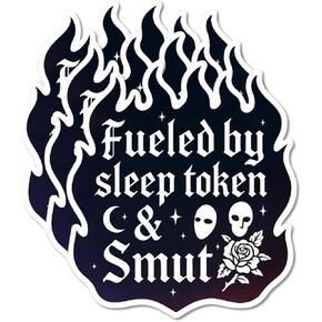 Fueled by Sleep Token and Smut Sticker – Funny Vinyl Decal for Cars, Laptops, Water Bottles & More – Durable, Waterproof & Fade-Resistant – (3PCS, 3") in Saudi Arabia