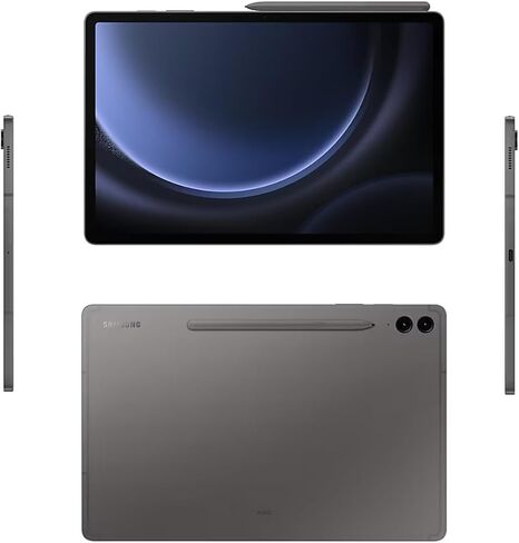 Samsung Galaxy Tab S9 Fe + Plus Android Tablet (12.4 "شاشة تعمل باللمس ، ذاكرة الوصول العشوائي 8 جيجا بايت ، تخزين 256 جيجابايت ، عمر بطارية طوله 18 ساعة ، قلم ، كاميرا أمامية واحدة + 2 كاميرات خلفية ، تصميم متين) SM-X610 ، رمادي (متجدد) in Kuwait