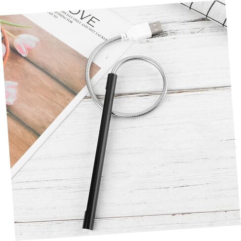 Popetpop USB Metal LED LED LAD LAMP 10 مستويات السطوع مستويات مرنة مرنة الإضاءة القوية للقراءة والعمل مصباح طاولة مدعوم من USB للكمبيوتر المحمول والمكتب in Saudi Arabia