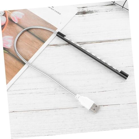 Popetpop USB Metal LED LED LAD LAMP 10 مستويات السطوع مستويات مرنة مرنة الإضاءة القوية للقراءة والعمل مصباح طاولة مدعوم من USB للكمبيوتر المحمول والمكتب in Saudi Arabia