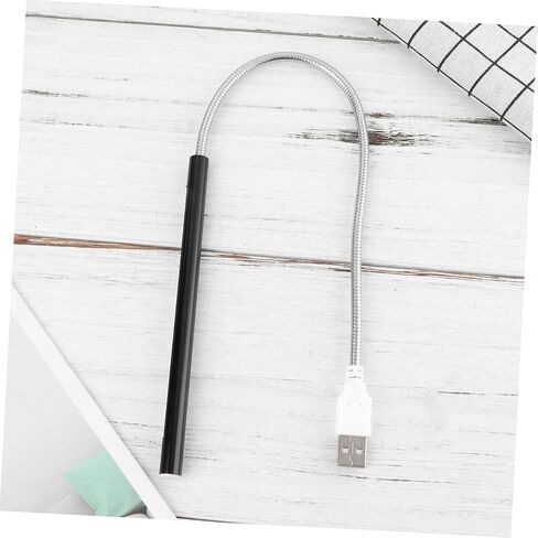 Popetpop USB Metal LED LED LAD LAMP 10 مستويات السطوع مستويات مرنة مرنة الإضاءة القوية للقراءة والعمل مصباح طاولة مدعوم من USB للكمبيوتر المحمول والمكتب in Saudi Arabia