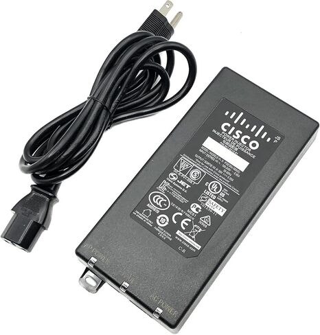 Genuine Cisco 56V Power Injector for Aironet AIR-PWRINJ4 Aironet 1530 1550 1570 802.11AC POE Wave 2 Access Points, Bundle: Power Injector, Cord in Kuwait