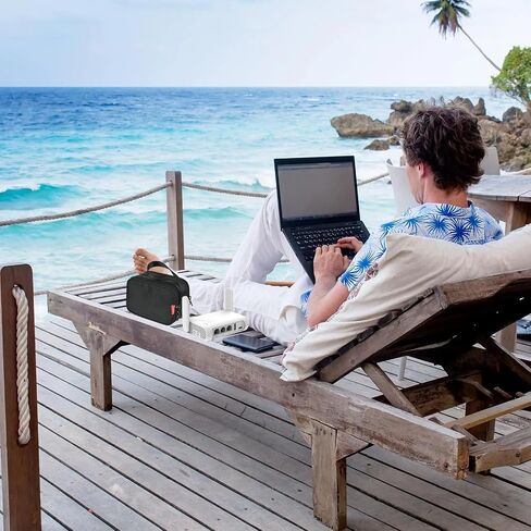 حقيبة توجيه السفر لـ GL.Inet GL-MT3000/ GL-SFT1200/ GL-A1300/ GL-AXT1800/ TP-LINK AX1500 أجهزة التوجيه ، حامل تخزين WiFi المحمول ، ومقاوم للماء مقاومة للماء. in Saudi Arabia