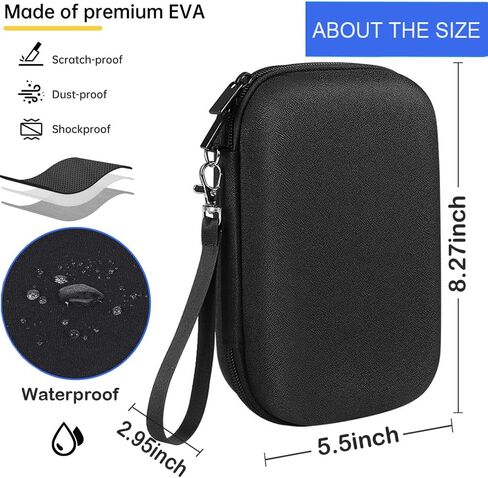 قضية سفر منظم هارق منظم لجهاز MacBook Power Adapter Cables Power Bank Apple Magic Mouse USB Flash Disk SD Drive Hard Accessories Portable Case. in Kuwait