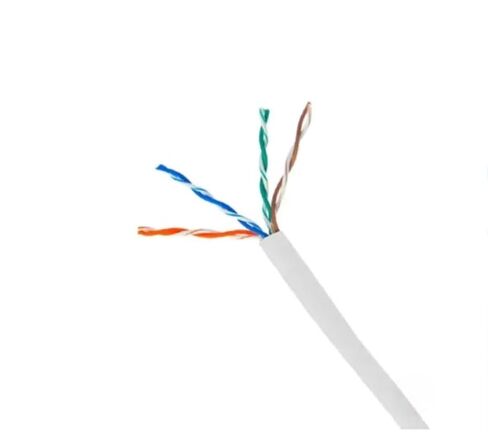 CAT5E-W-2 Bulk Ethernet Cable ، U/UTP ، CCA Conductors ، 1000 قدم ، سترة PVC ، عزل HDPE ، ANSI/TIA-568-C.2 متوافق ، أبيض in Kuwait