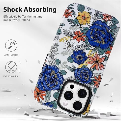 J.West متوافق مع iPhone 16 Pro Max case6.9 بوصة مع 2 حزمة شاشة زجاجية مقسّر in Kuwait