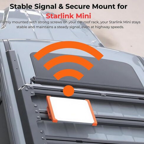 حامل رف سقف Starlink Mini ، التثبيت السريع والإزالة ، بدون حاجة إلى حفر ، مجموعة تركيب Starlink Mini لـ RVS والسيارات وسيارات الدفع الرباعي مع رفوف السقف (أسود) in Saudi Arabia