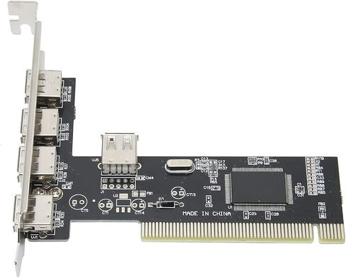 بطاقة توسيع PCI 4 Port USB 2 0 محول HUB مع VIA VT6212L شريحة سطح المكتب PCI إلى محول USB لكاميرات لوحات المفاتيح in Saudi Arabia