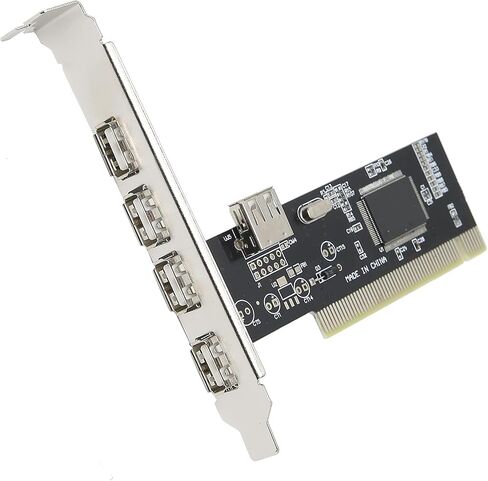 بطاقة توسيع PCI 4 Port USB 2 0 محول HUB مع VIA VT6212L شريحة سطح المكتب PCI إلى محول USB لكاميرات لوحات المفاتيح in Saudi Arabia