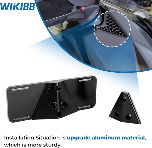 Universial Speaker Mount for Sea Doo Spark TRIXX, Cruise Speaker Bracket for Sea-Doo Spark 2 Up，Aluminum Black in Saudi Arabia