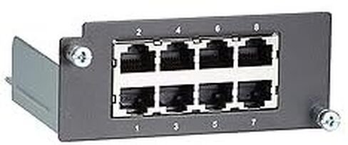 MOXA PM-7200-8TX Gigabit Ethernet Interface Module, for PT and IKS Series rackmount Ethernet switches, 8 x 10/100BaseTX Ports, RJ45 connectors in Saudi Arabia