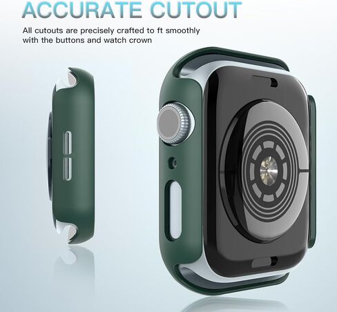 1PCS CASE المقاومة للماء لشركة Apple Watch ، غطاء محكم ISWATCH COVERT SLAW GUARD HD FULTRA-SHIN in Saudi Arabia