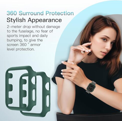 1PCS CASE المقاومة للماء لشركة Apple Watch ، غطاء محكم ISWATCH COVERT SLAW GUARD HD FULTRA-SHIN in Saudi Arabia