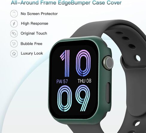 1PCS CASE المقاومة للماء لشركة Apple Watch ، غطاء محكم ISWATCH COVERT SLAW GUARD HD FULTRA-SHIN in Saudi Arabia