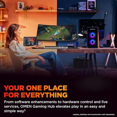 HP OMEN 34 بوصة WQHD 180Hz ألعاب منحنية ، شاشة QHD واسعة (3440 × 1440) ، لوحة VA ، VESA DisplayHDR 400 ، 1MS MPRT (مع Overdrive) ، AMD Freesync Premium Technology ، Black 34C G2 (2025) in Kuwait