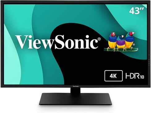 ViewSonic VX4381-4K 43" UHD 4K Monitor Widescreen with HDR10 Support, Eye Care, HDMI, USB, DisplayPort (Renewed) in Saudi Arabia