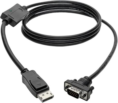 TRIPP Lite Eaton Series P581-003-VGA-V2 DisplayPort 1.2 إلى Cable Adapter Adapter Cable ، DP من الذكور إلى HD15 ، 3 أقدام (0.9 م) ، 1080 بكسل ، حزمة أسود ، سحابة سحابة مسبقة التهيئة مؤهلة (حزمة واحدة) in Saudi Arabia