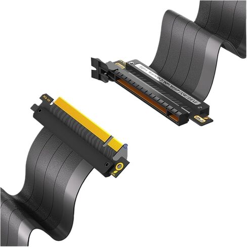 PCIE 4.0 16X Extension High Speed GPU Riser Cable with PCI Port for GPU Extension Cable 30cm 180 Degree in Saudi Arabia