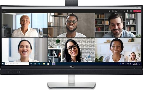 Dell C3422WE 34.1 "QHD WIDE 1440P WQHD شاشة شاشة شاشة WLED LCD - 21: 9 - بلاتينيوم الفضة in Saudi Arabia