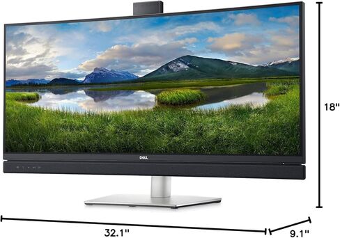 Dell C3422WE 34.1 "QHD WIDE 1440P WQHD شاشة شاشة شاشة WLED LCD - 21: 9 - بلاتينيوم الفضة in Saudi Arabia