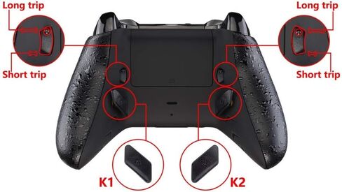 remap remap و trigger stop remap و trigger regger و Green Storm Thunder shell faceplate shell لأجهزة Xbox One S & Xbox One X Controller Model 1708 - وحدة تحكم غير متضمن in Kuwait