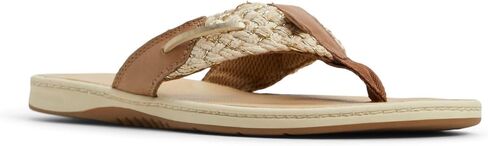 Sperry Women's Parrotfish Flip-Flop, Linen, 9 in Saudi Arabia