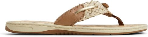 Sperry Women's Parrotfish Flip-Flop, Linen, 9 in Saudi Arabia