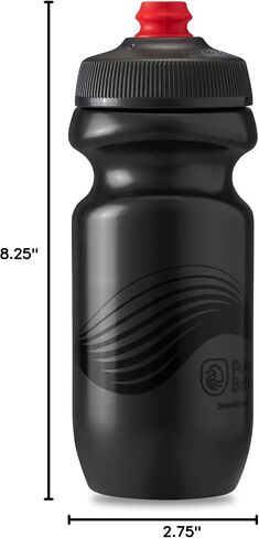 Polar Bottle - Breakaway - 24oz Wave, Ivory & Silver- Insulated Water Bottle for Cycling & Sports, Keeps Water Cooler Longer, Fits Most Bike Bottle Cages in Kuwait