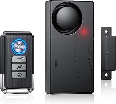 Door Alarm with Remote, Door Chimes When Door Opens, 110dB Window Alarms for Home Security, Door Sensor, Pool Alarm in Saudi Arabia