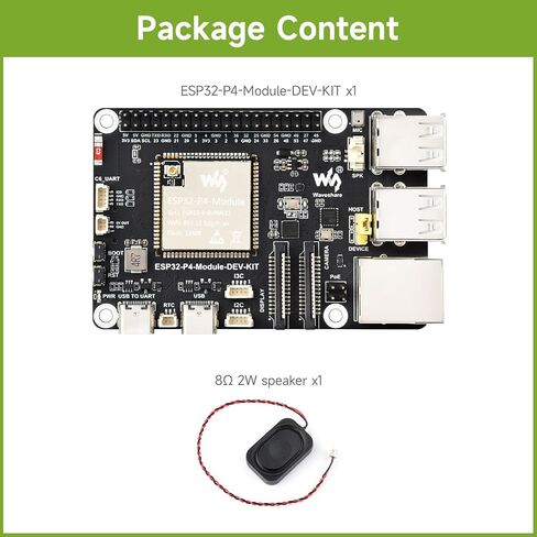 Waveshare ESP32-P4-Module High-Performance Development Board, Based On ESP32-P4 and ESP32-C6, Supports Wi-Fi 6 and Bluetooth 5/BLE, Includes Speaker in Saudi Arabia