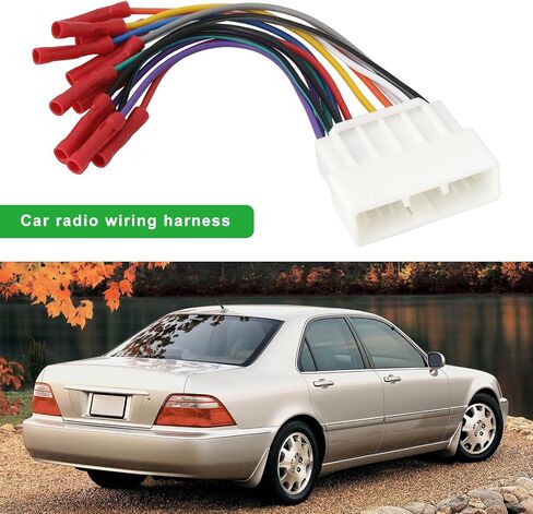 16 دبوس سيارة راديو الأسلاك تسخير متوافق مع Honda Accord Civic CRV 1986-1998 متوافق مع Acura Integra Cl RL 1986-2001 in Kuwait