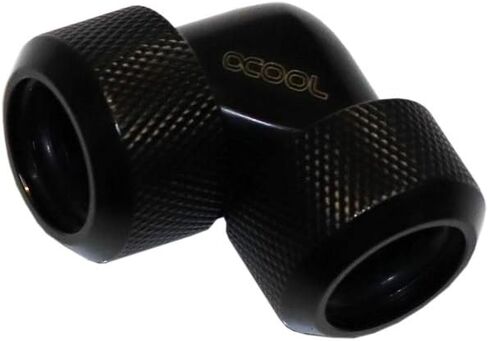 Alphacool Eiszapfen صلبة أنبوب الضغط المناسب 90 درجة ، 16 مم OD ، أسود عميق in Saudi Arabia