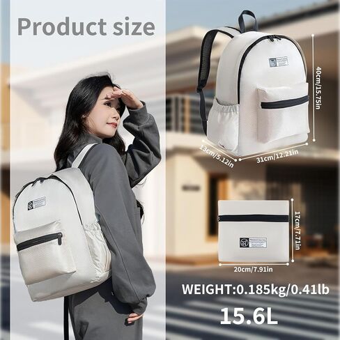 Lightweight Packable Backpack 15L Foldable Hiking Backpacks Men &Women Daypack for Travel (Green) in Saudi Arabia