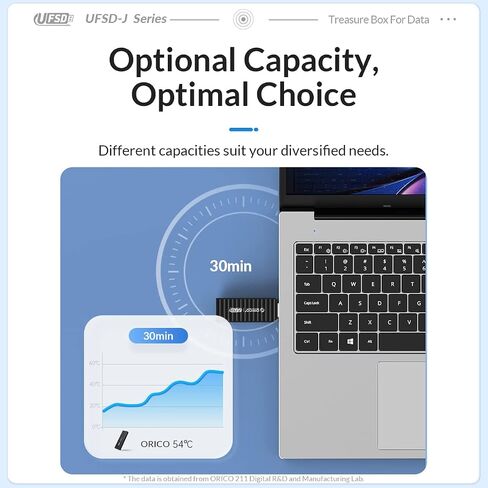 ORICO 405 MB/s Flash Drive 128GB, Memory Stick USB3.2 Reading Thumb Drive with Keychain USB Flash Drive Metal USB Drive Data Storage Compatible with Computer/Laptop（UFSD） in Saudi Arabia