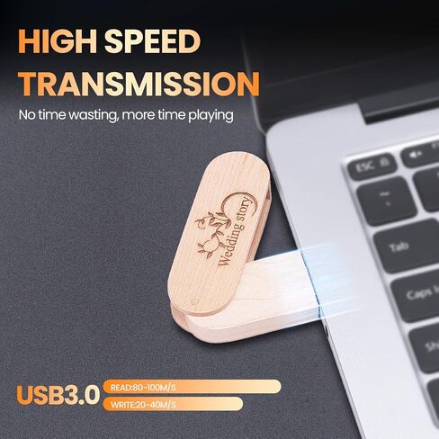 32GB 50Pcs Custom Wood USB 3.0 Flash Drive w/Linen Bag for Photography AD in Saudi Arabia