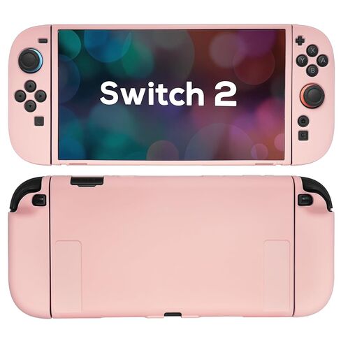 TIKOdirect Protective Case for Switch 2, Soft Skin Full Protective Cover with Classic Color, Silicone Slim Shockproof Back and Grip Case Only for Switch 2 2025, Pink in Kuwait