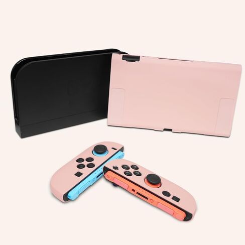 TIKOdirect Protective Case for Switch 2, Soft Skin Full Protective Cover with Classic Color, Silicone Slim Shockproof Back and Grip Case Only for Switch 2 2025, Pink in Kuwait