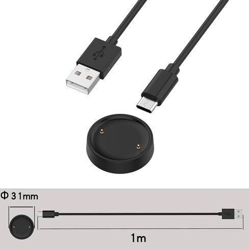 2 عبوة لـ Amazfit Bip 6/Active 2/Active 2 Square Charger ، شحن Dock والكابلات المتوافقة مع AmazFit Bip 6 Smart Watch Charger in Saudi Arabia