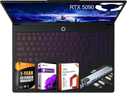 Lenovo Legion Pro 7i 16 "OLED WQXGA 240Hz Gaming Labtop Intel Core Ultra 9 275HX ، 64GB RAM 2TB SSD NVIDIA GEFORCE RTX 5090 ECLIPSE Black ، Win 11 Pro ، ضمان EXT 1 ، Microsoft Office in Saudi Arabia