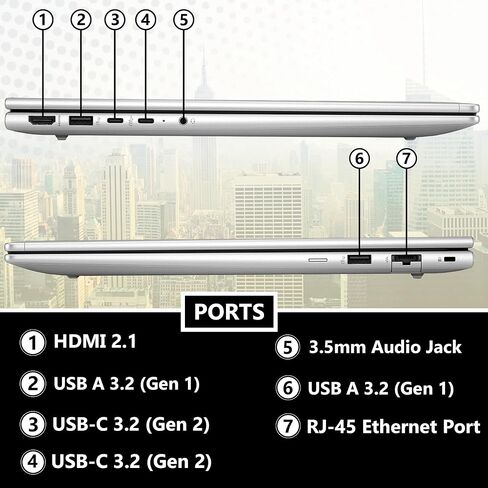 HP probook 460 G11 16 "IPS Wled Wuxga Display Laptop ، Intel Core Ultra 7 155U ، 64GB RAM 2TB SSD ، لوحة مفاتيح الإضاءة الخلفية ، قارئ بصمات الأصابع ، Wi-Fi 6E ، Bluetooth 5.3 ، Windows 11 Pro ، Pike Silver in Saudi Arabia