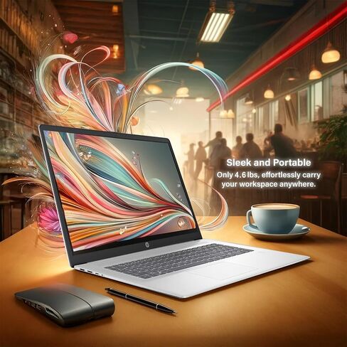 HP 2025 17 Inch Laptop Computer, 17.3 IPS FHD Business Laptop PC, AMD Ryzen 5 6-Core, 40GB RAM 1.5TB Storage (1TB SSD + 512GB External), 10-Key Number Pad, Windows 11 Pro with Microsoft Office in Saudi Arabia