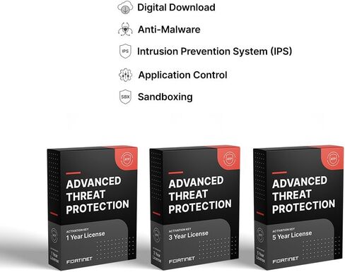 Fortinet Fortiguard 1 سنة حماية التهديد المتقدمة لـ FortiGate-61F (FC-10-0061F-928-02-12) | IPS ، خدمة حماية البرامج الضارة المتقدمة ، التطبيق. السيطرة ، و Forticare Premium in Saudi Arabia