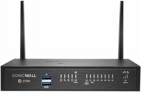 Sonicwall TZ270W Security/Firewall Appliance - الوقاية من التسلل - 8 منفذ - 10/100/1000Base -T - Gigabit Ethernet - 256 MB/S GOARLOW GOARTING - LANE IEEE 802.11 A/B/G/N/AC - DE ، DE ، in Saudi Arabia