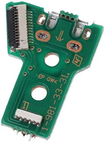 2pcs Replacement 12pin Charging Socket Port PCB Board for PS4 Pro Slim Controller JDS040 Power Flex Cable in Saudi Arabia