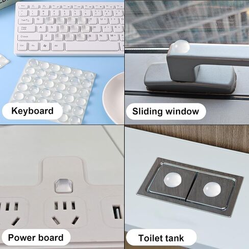 76 Pcs Raised Keyboard Bubbles Typing Stickers for Long Nails, Square and Round Shape High Transparency Silicone Keyboard Caps Cover Stickers Self Adhesive Keycaps Pad for Laptop Keyboards & Mice in Saudi Arabia