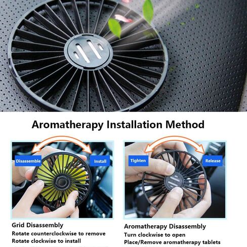USB Powered Car Dual Head Fan Multi-Angle Rotatable Dashboard Three Gears Summer Cooling Fan Accessories,Built-in Aroma Diffuser in Saudi Arabia