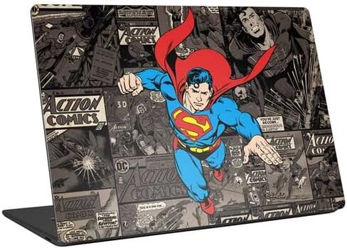 Skinit Laptop Decal Skin Compatible with Universal Laptop 14in (11.4 x 8.2in) - Officially Licensed Warner Bros Superman Mixed Media Design in Saudi Arabia