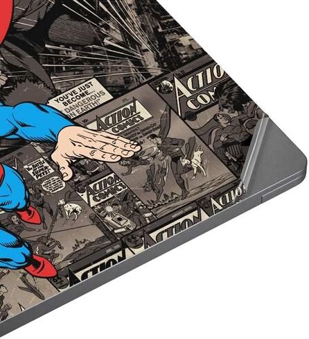 Skinit Laptop Decal Skin Compatible with Universal Laptop 14in (11.4 x 8.2in) - Officially Licensed Warner Bros Superman Mixed Media Design in Saudi Arabia