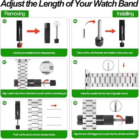 Compatible for Samsung Galaxy Watch 8 40mm 44mm/Galaxy 8 Classic 46mm Bands,No Gap One Click Rugged Stainless Steel Replacement Strap Metal Bands for Men Women in Kuwait